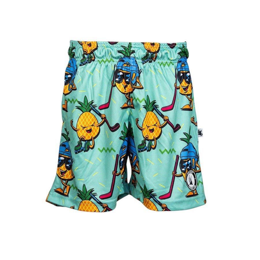 Flow Society Big Boys' 7" Pineapple Hockey Shorts - Teal - TEAL